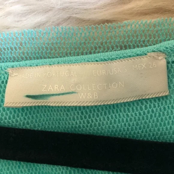 Zara Sleeveless Blouse in Aqua | Size Small - Picture 7 of 8